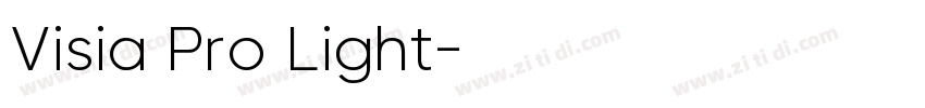Visia Pro Light字体转换 Visia Pro Light字体转换